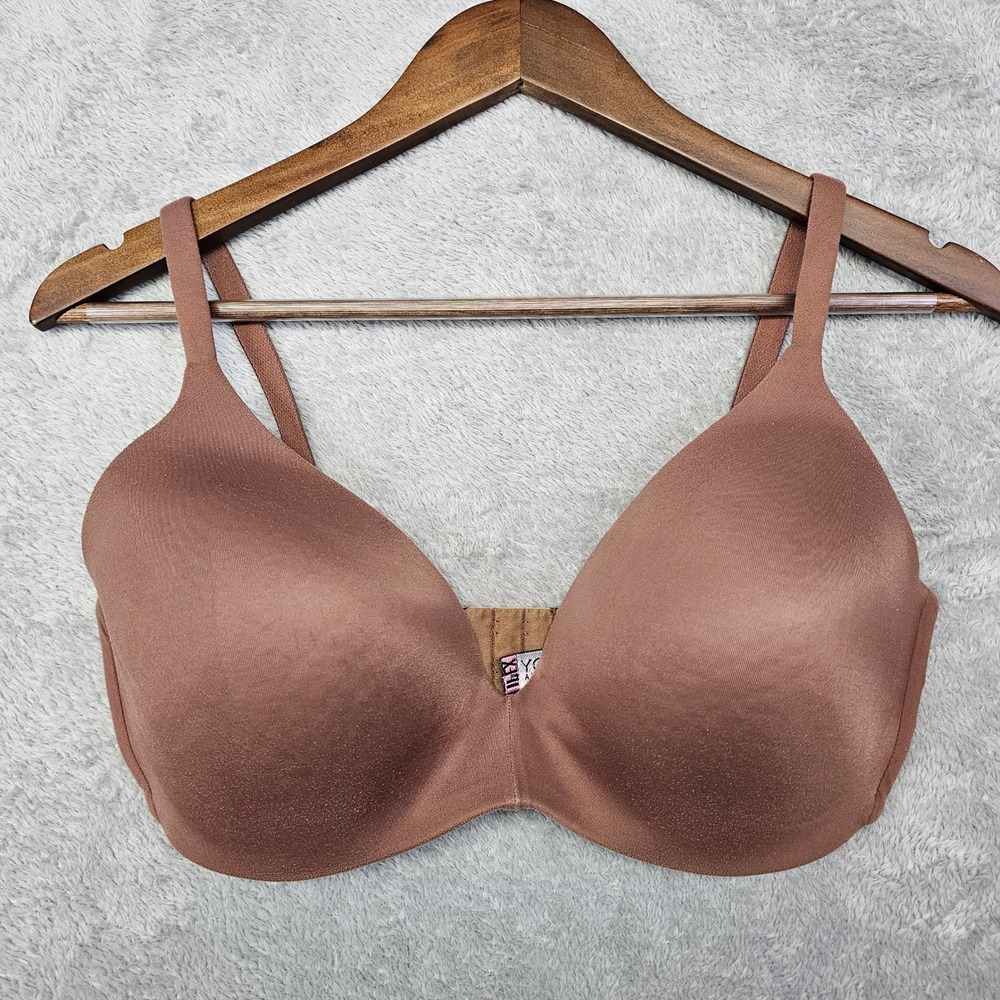 Victorias Secret Body by Victoria IPEX No Wire T-Shirt Bra Brown 34DD Adjustable
